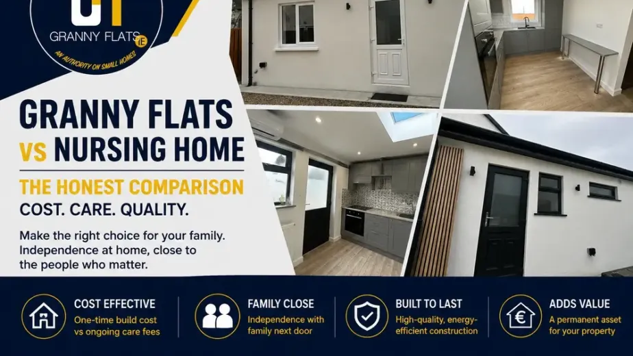 Accessible granny flat in Dublin designed for an elderly parent near the family home