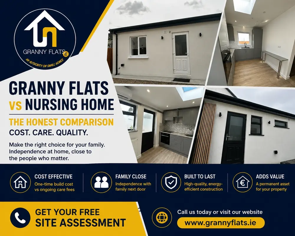 Accessible granny flat in Dublin designed for an elderly parent near the family home