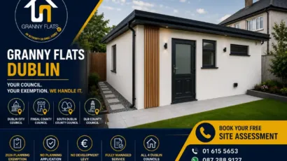 Grannyflats Dublin with 2026 planning exemption and all four Dublin councils