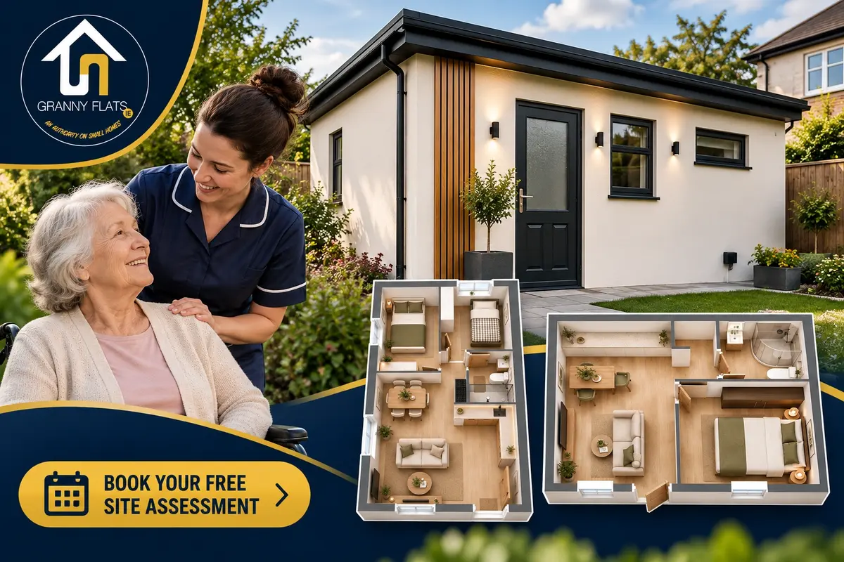 Accessible grannyflats Dublin built for a live-in carer with level-entry single-storey design